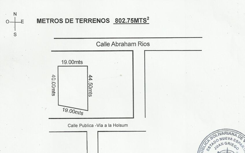 Se vende de Oportunidad galpón y local comercial con terreno en Juangriego